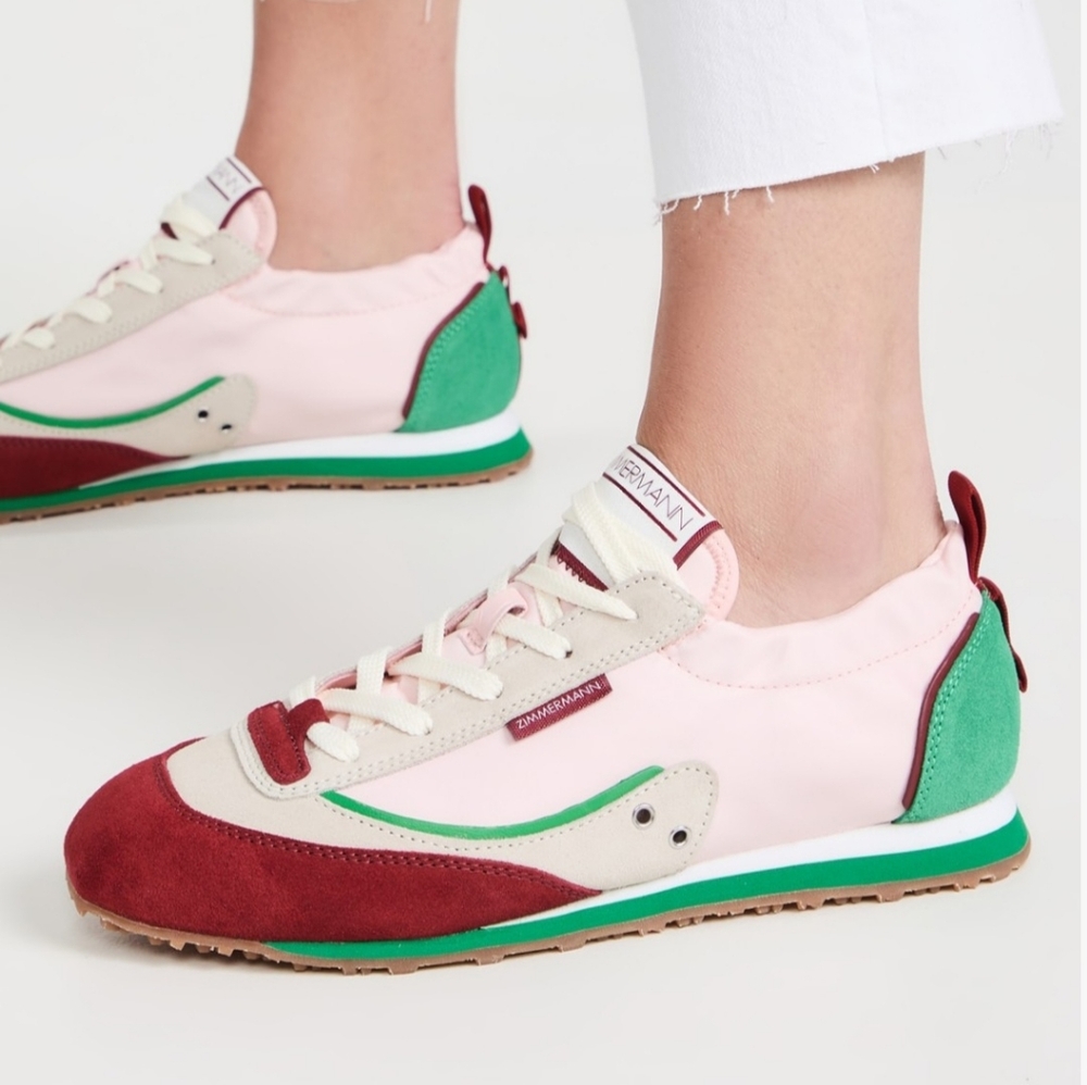 Zimmerman Pink Green Sneakers NWT Sz EU 40 US 10